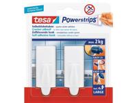tesa POWERSTRIPS® Zelfklevende haak Large Trend Wit Inhoud: 2 stuk(s) - thumbnail