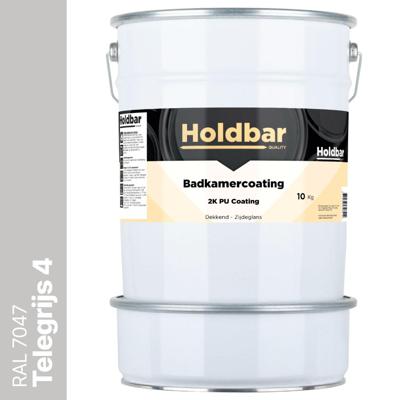 Holdbar Badkamercoating Telegrijs (RAL 7047) 10 kg
