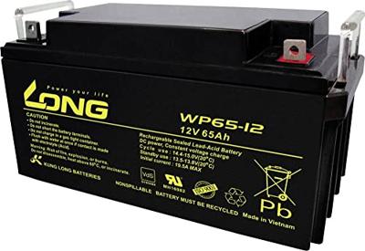Long WP65-12 Loodaccu 12 V 65 Ah Loodvlies (AGM) (b x h x d) 350 x 174 x 166 mm M6-schroefaansluiting VDS-certificering, Geringe zelfontlading, Onderhoudsvrij Long WP65-12 Loodaccu 12 V 65 Ah Loodvlies (AGM) (b x h x d) 350 x 174 x 166 mm M6-schroefaansluiting VDS-certificering, Geringe zelfontlading, Onderhoudsvrij