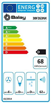 Conventionele Afzuigkap Balay 3BF263NX 53 cm 300 m³/h 115W D Multicolour Antraciet Staal