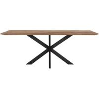 DTP Home Eettafel 'Curves' Teakhout, 260 x 100cm, kleur Naturel - thumbnail
