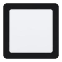 Eglo Vierkante inbouwspot Fueva 5 10,5w - 4000K 16cm zwart 99188 - thumbnail