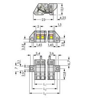 WAGO 721-312/031-000 Female behuizing (kabel) 721 Totaal aantal polen: 12 Rastermaat: 5 mm Inhoud: 25 stuk(s) - thumbnail