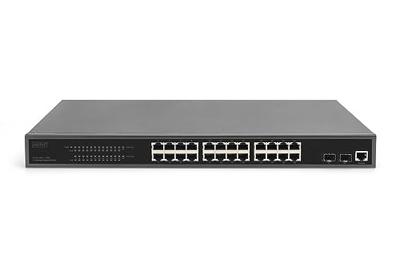 Digitus DN-95359 19 netwerk switch RJ45/SFP 24 + 2 poorten 10 / 100 / 1000 MBit/s PoE-functie