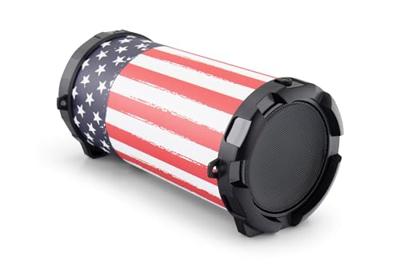 USA Draadloze Speaker met Bluetooth, USB, SD en AUX - 16 Uur Speeltijd - Met Amerikaanse Vlag (HPG407BT-USA)