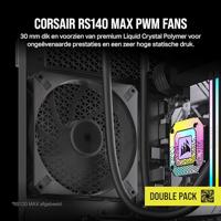 Corsair RS140 MAX Computer behuizing Ventilator 14 cm Zwart 2 stuk(s) - thumbnail