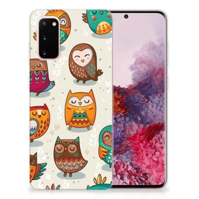 Samsung Galaxy S20 | TPU Hoesje | Vrolijke Uilen