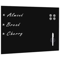 VidaXL Schoolbord voor aan de wand magnetisch 80x60 cm glas - thumbnail