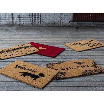 Clayre & Eef Deurmat 75x45 cm Bruin Kokosvezel Rubber Rechthoek Hond Clayre & Eef Deurmat 75x45 cm Bruin Kokosvezel Rubber Rechthoek Hond