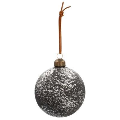 Ngk Kerstbal robuust glas mat zwart 8 cm | 24 stuks