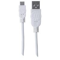 Manhattan 323987 USB-kabel USB 2.0 USB-A stekker, USB-micro-B stekker 1.00 m Wit UL gecertificeerd - thumbnail