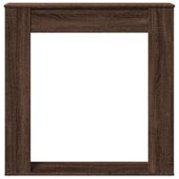Haardombouw 100x20x100 cm bewerkt hout bruin eikenkleurig - thumbnail