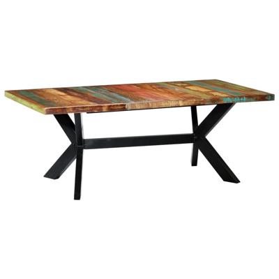 Eettafel 200x100x75 cm massief gerecycled hout