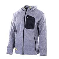 Snickers Workwear fleece hoodie - 8041 - Flexiwork - grijs/zwart - maat L - thumbnail