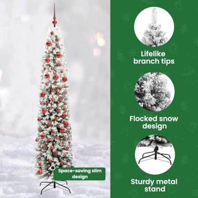 VidaXL Kunstkerstboom groen 180 cm pvc en staal en kunststof