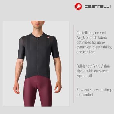Castelli Espresso fietsshirt korte mouw zwart heren S