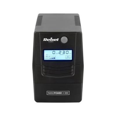 Rebel Nanopower Plus 1000 UPS | Off-line| Sinusoida| 1000VA | 600W | LCD | USB