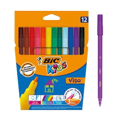 Kleurstift bickids visa f assorti | 25 stuks