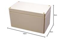 Hammond Electronics 1554K2GY Universele behuizing 160 x 90 x 90 Polycarbonaat Grijs 1 stuk(s) - thumbnail