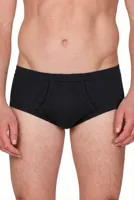 2-pak heren slip zwart, M3000 - Met gulp - Ouderwets ondergoed - ondergoed heren - thumbnail