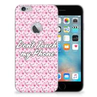 Apple iPhone 6 Plus | 6s Plus Silicone-hoesje Flowers Pink DTMP - thumbnail