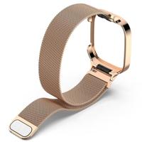 Milanese bandje met case - Champagne goud - Xiaomi Redmi Watch 3 / Mi Watch Lite 3 - thumbnail