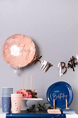 Folieballon &apos;happy Birthday&apos; Lush Blush - 45cm