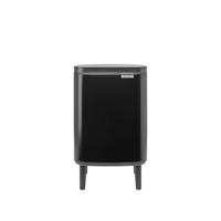 Brabantia Bo hi afvalemmer 7 liter met kunststof binnenemmer matt black - thumbnail