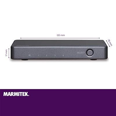 Marmitek: Connect 620 UHD 2.0 HDMI video switch - Grijs - thumbnail