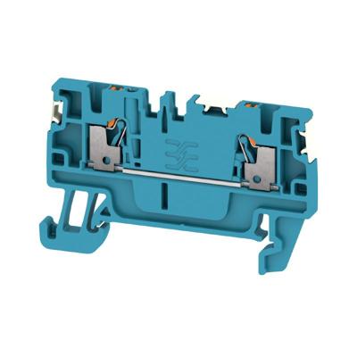 Weidmüller 2674600000 Doorgangsserieklem Push-In-klem, Steekaansluiting Blauw 100 stuk(s)