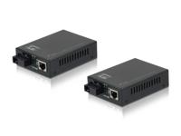 LevelOne FVT-2202 100Mbit/s Zwart netwerk media converter - thumbnail