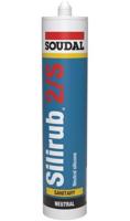 Soudal silirub 2s | sanitairkit | transparant grijs | 300 ml - 105758 - thumbnail