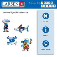 Selecta Larsen legpuzzel het piratenschip , 30st. - thumbnail