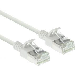 ACT DC6910 LSZH U/FTP CAT6A Datacenter Slimline Patchkabel Snagless | RJ45 Connectoren | Wit | 10 meter