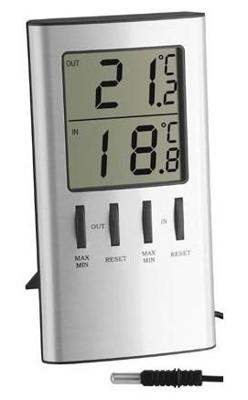 TFA Dostmann 30.1027 30.1027 Thermometer Zilver (metallic)