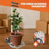 Steekwagen Zilver/Zwart aluminium 80kg in hoogte verstelbaar - thumbnail