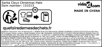 VidaXL Kerstmutsen 24 st