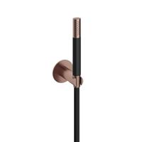 Staafhanddouche Hotbath Cobber Met Doucheslang En Wandsteun Aansluiting Geborsteld Koper PVD - thumbnail