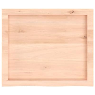 Tafelblad 60x50x(2-4) cm onbehandeld massief eikenhout