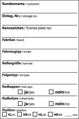 EICHNER banden sticker wheel labeling rec. .