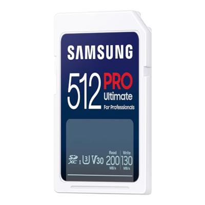 Samsung PRO Ultimate SD Card 512GB + USB-kaartlezer SD-Kaart Wit - thumbnail