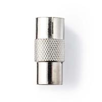 Coaxadapter | IEC (Coax) Male - IEC (Coax) Female | Metaal - thumbnail