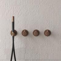 Hotbath Cobber Inbouw bad/douche thermostaat met 2 stopkranen zonder uitloop mat wit HBCB7071 / CB7071EXTWH - thumbnail