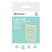 Verbatim Charge n Go Magnetic Wireless Powerbank 5000 mAh Fast Charge, Quick Charge 3.0, USB PD 3.0, Adaptive Fast Charge LiPo USB-C Groen - thumbnail