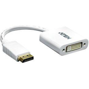 ATEN VC965-AT DisplayPort / DVI Adapter [1x DisplayPort stekker - 1x DVI-bus 24+5-polig] Wit 10.00 cm