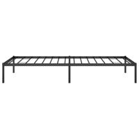 Bedframe metaal zwart 90x200 cm - thumbnail
