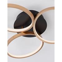 Lyora Design plafondlampElize zwart met goud Ø 55cm - 9248112 - thumbnail