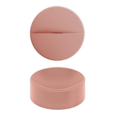 Clou Vale Rond Fontein Zonder Kranenbank Met Geïntegreerde Afvoer Mat Roze Keramiek 22 cm Clou Vale Rond Fontein Zonder Kranenbank Met Geïntegreerde Afvoer Mat Roze Keramiek 22 cm