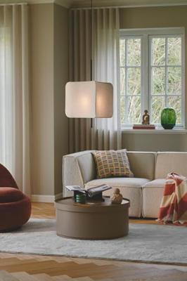 Hanglamp eettafel stof &apos;Tinto&apos; design 50cm