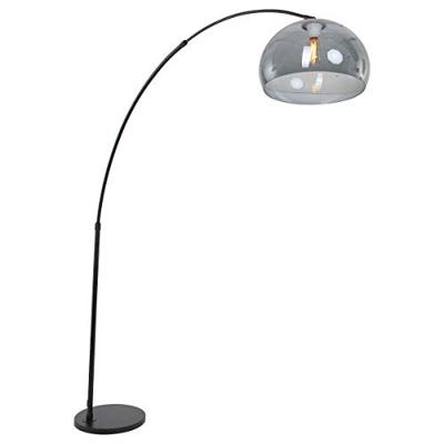 Steinhauer BooglampStresa zwart met smoke glas - 9878ZW